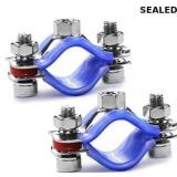 2PCS 304 Stainless Steel Wall Mount Pipe Supports