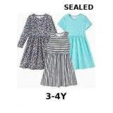 PATPAT Toddler Girl Floral Skater Multipack Dresse