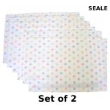 Yourtablecloth Printed Placemat 6 pack x2