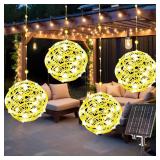 4pack 160LED Solar Christmas Ball Lights