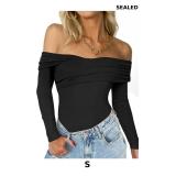 CSDAJIO Off The Shoulder Tops for Women Long Sleev