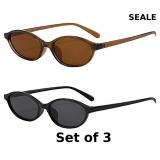 setigblom Retro Oval Sunglasses for Women x3