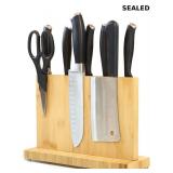 Bamboo Magnetic Knife Block Without Knives