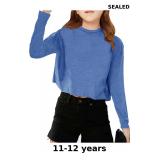Girls Long Sleeve Crop Tops