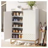 Tribesigns White Shoe Cabinet