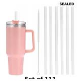 6 Pack Replacement Straws with Cleaning Brush x111