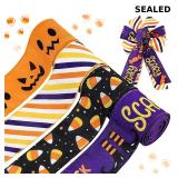 4 Roll 20 Yards Halloween Candy Corn ribbon
