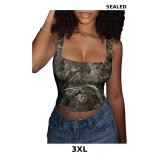 Women's Plus Size Camo Graphic Tank Top Square