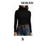 Women's Turtleneck Long Sleeve Shirts Slim Fitted
