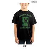 Minecraft Video Game Youth Boys Black Graphic Tee