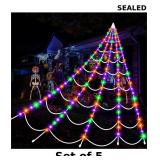 Halloween Decorations Spider Webs Lights