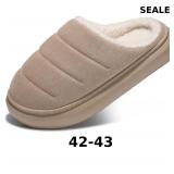 SHIBEVER Fuzzy Slippers Women Indoor