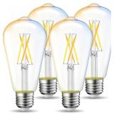 LVWIT Smart Edison LED Light Bulbs 4-Pack