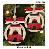 Shaxcoq 2Pcs 2025 Funny Christmas Ornament -X5