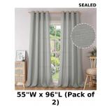 BGment Faux Linen Curtains 96 Inches