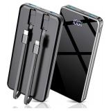 Power Bank with Built in Cables