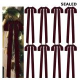 8 Pcs Christmas Velvet Bows, 24 x 12 Inch Large