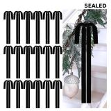 18 Pack Velvet Christmas Bows 23.5x15.5 in Long