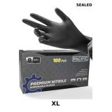 PACIFIC PPE 8 Mil Heavy Duty Black Nitrile Gloves