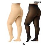 2 Pairs Fleece Lined Tights for Women