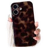 Stylish Leopard Print Amber iPhone 17 Case
