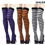 Apragaz 3 Pairs Witches Socks Thigh High Sock Woma