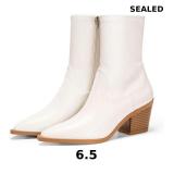 Coutgo Womens Pointed Toe Ankle Boots