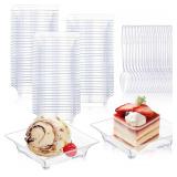 150 Pack Mini Dessert Plates with Spoons