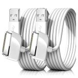2-Pack 3.3ft/1m 30 Pin USB Charger Cable
