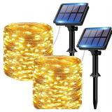 btfarm 2 Pack Solar String Lights