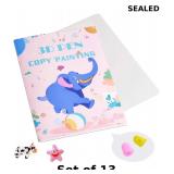 Yungden 3D Printing Drawing Book, Reusable Colorfu