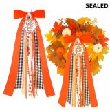 Suncalla 2 Pcs Large Fall Wreath Sashes