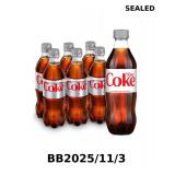 Diet Coke Diet Soda, 16.9 fl oz Bottles, 6 Pack -