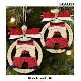 Shaxcoq 2Pcs 2025 Funny Christmas Ornament -X5