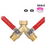 Hose Splitter 2 Way Brass Garden Hose Splitter