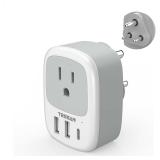 TESSAN Canada to India Travel Adapter