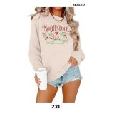 LOTUCY Sequin Christmas Sweatshirt Women