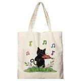 Dlzdn Black Cat Tote Bag