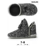 Women's Cozy Knit Slipper Boots x2
