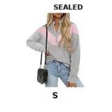Saodimallsu Womens Color Block Sweaters