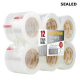 Clear Packing Tape 12 Rolls Packaging Tape