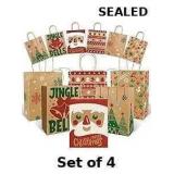 Sipthene 24 Pack Christmas Gift Bags with Handles
