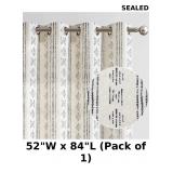 jinchan Blue and White Striped Curtain