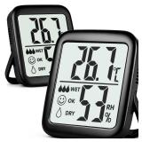 Antonki 2pcs Digital Hygrometer