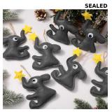 12 Pcs Felt Elephant Ornament for Christmas Tree