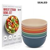 Boxiki Kitchen Wheat Straw Bowl Set ï¿½ 8-Piece