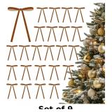 Velvet Bows for Christmas Tree 24 Pcs Tree Bows