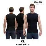 KISTA 3 Pack Men's Sleeveless Workout Shirts
