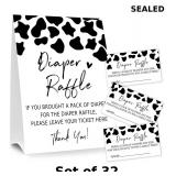Diaper Raffle Tickets for Baby Shower Game x32