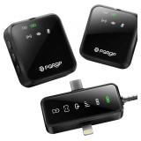PQRQP 3-in-1 Wireless Mini Microphone